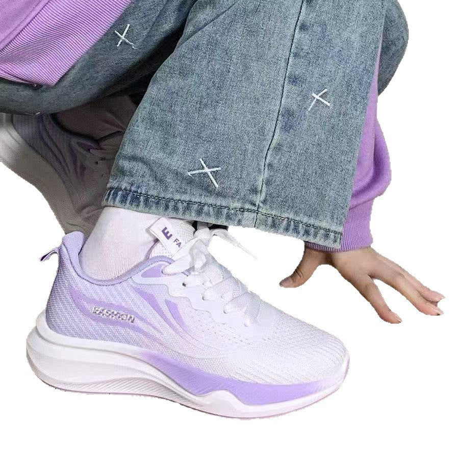 Damen Modische Lauf-Sneakers mit atmungsaktiver Mesh-Oberfläche und dämpfender Sohle EB