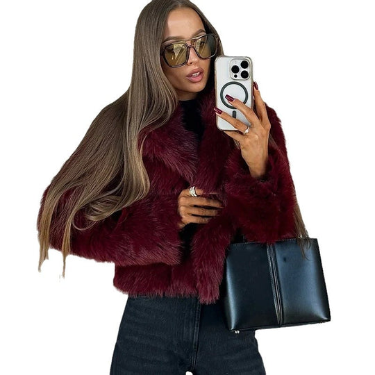 Damen Kuscheliger Fleece-Mantel EB
