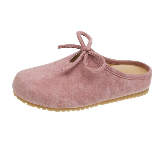 Damen hochwertige Slipper mit weichem Innensohle und dekorativem Schleifchen EB