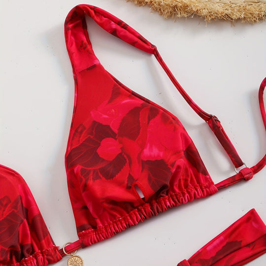 Damen Triangel-Bikini mit komfortablen verstellbaren Trägern EB