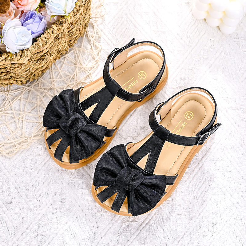 Mädchen Sandalen mit komfortablen Riemchen und großzügiger Schleifenapplikation EB