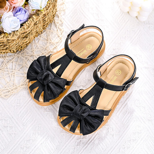 Mädchen Sandalen mit komfortablen Riemchen und großzügiger Schleifenapplikation EB