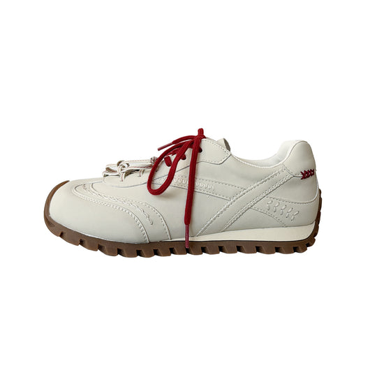 Damen Sportliche Sneaker mit atmungsaktiver Obermaterialstruktur und robustem Profil EB