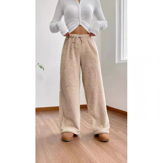 Damen Plüschstoff Freizeithose EB
