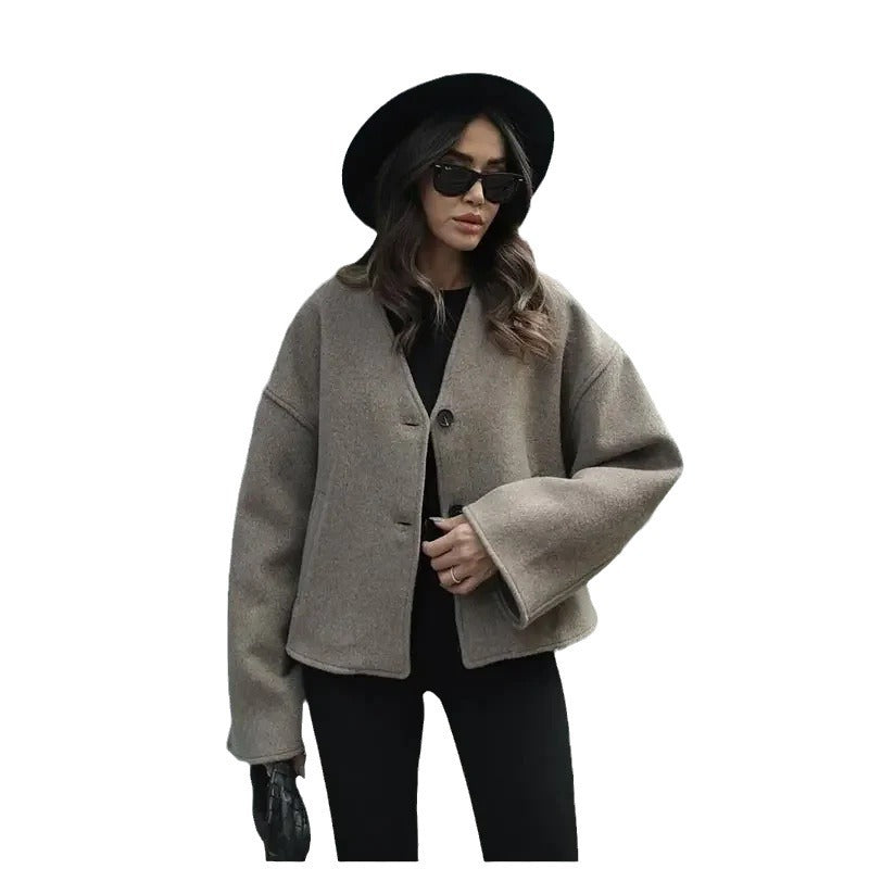 Damen Oversized Wolle-Blazer EB