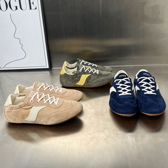 Damen Sportliche Lifestyle-Schuhe aus weichem Wildleder mit atmungsaktivem Futter EB