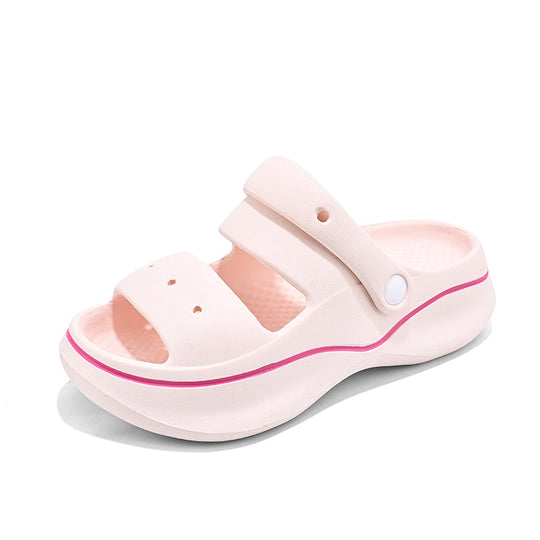 Damen trendige und bequeme Clogs mit bunten Verzierungen EB