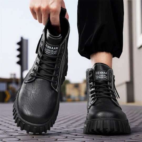 Damen Stiefeletten mit robustem Profil und seitlichem Reißverschluss EB