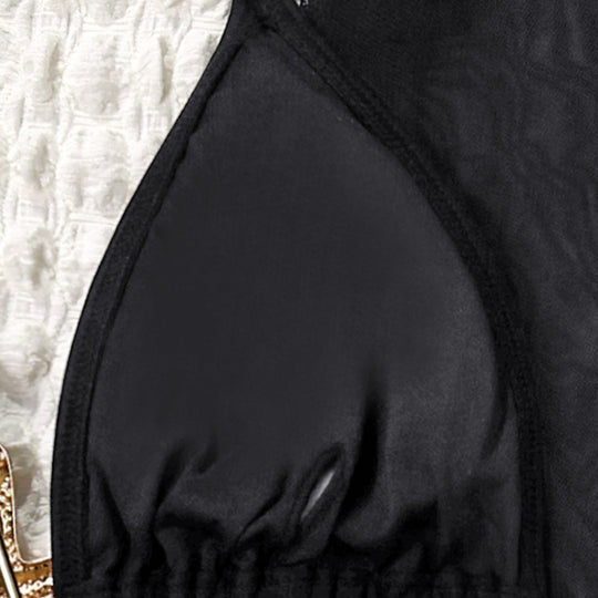 Damen Bikiniset mit transparentem Strandüberwurf EB