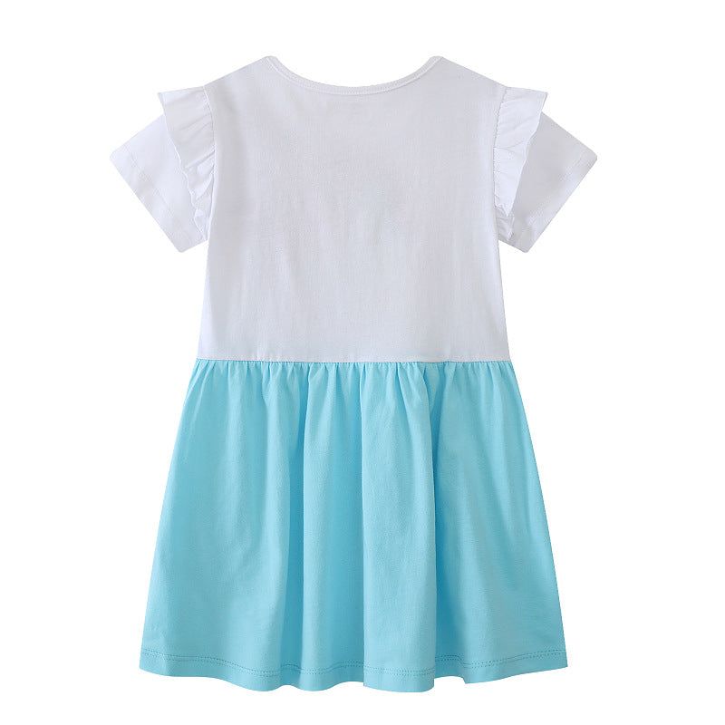 Mädchen Freizeitkleid mit zauberhaftem Einhorn-Motiv EB
