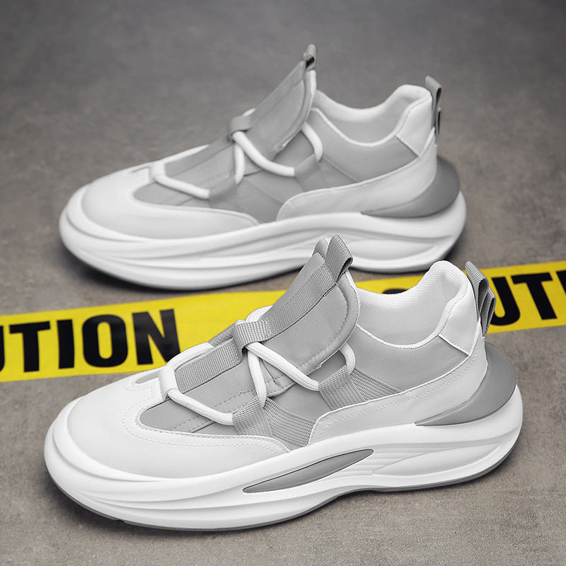 Damen Sportliche Sneakers mit elastischer Schnürsystem und atmungsaktiver Obermaterialkombination EB