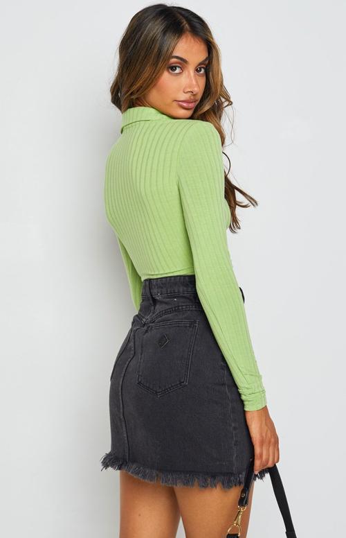 Damen lässiges Cropped Hemd mit V-Ausschnitt und Rippstruktur EB