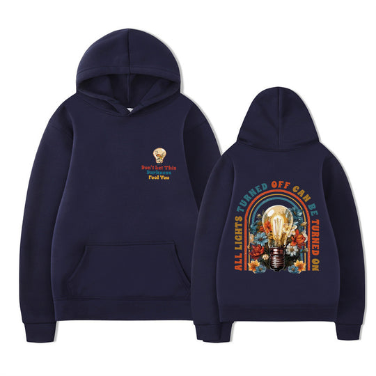 Damen Kapuzenpullover mit buntem Motiv und entspannter Passform EB