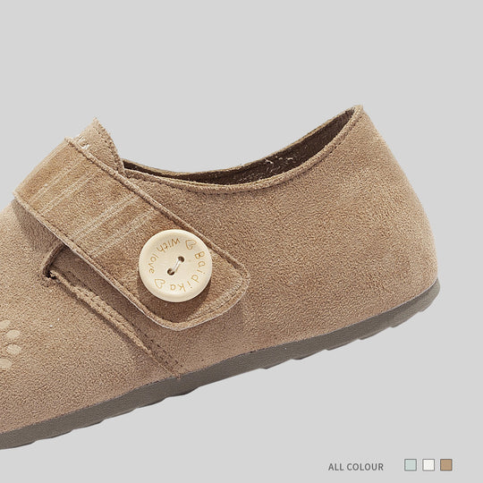 Damen Komfortable Slipper mit modischem Riemen und weicher Sohle EB