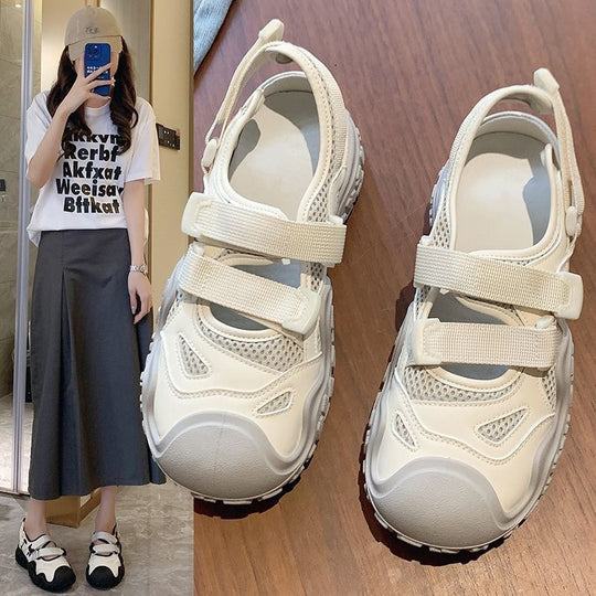 Damen Outdoor-Sandalen mit bequemen Klettverschlüssen und rutschfester Sohle EB