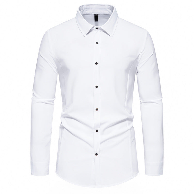 Herren modisches Langarmhemd mit elegantem Schnitt EB