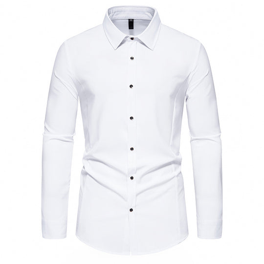 Herren modisches Langarmhemd mit elegantem Schnitt EB
