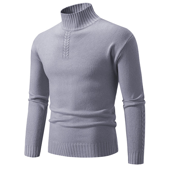 Herren Rollkragenpullover aus grobem Strick EB