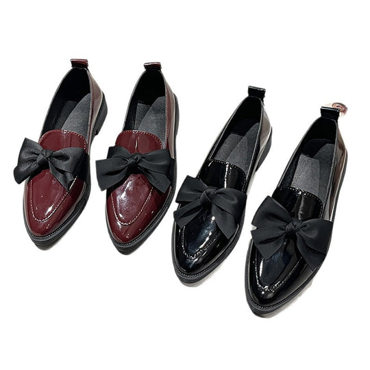 Damen elegante Slipper mit dekorativem Schleifen-Detail EB