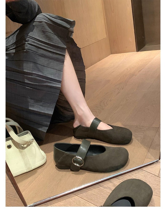 Damen Komfortable Riemchen-Mokassins mit elegantem Schnitt und bequemer Innensohle EB