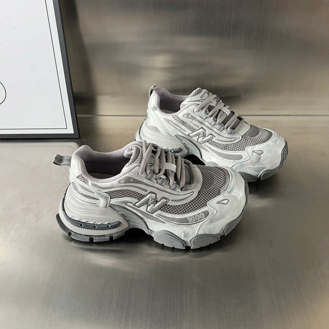 Damen Sportliche Laufschuhe mit atmungsaktiver Mesh-Oberfläche und dämpfender Sohle EB