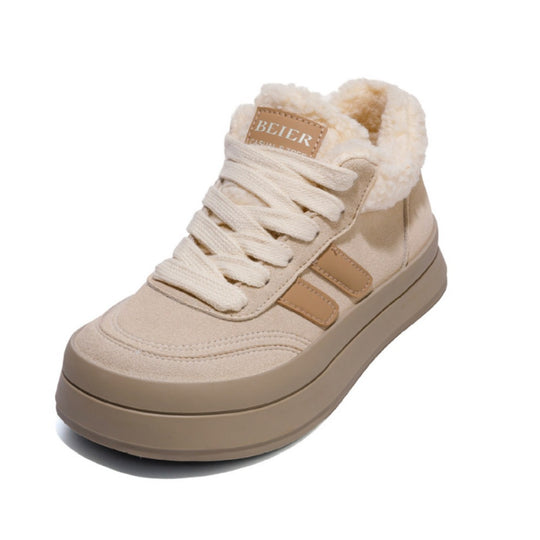 Damen Bequeme Sneaker mit flauschigem Innenfutter EB