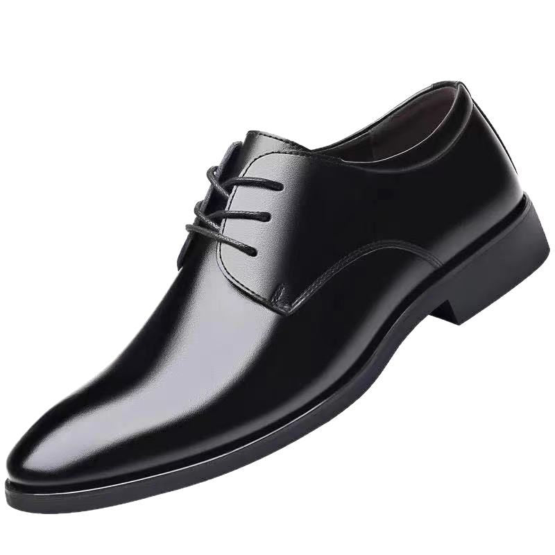 Herren Elegante Leder Schnürschuhe mit rutschfester Sohle und atmungsaktivem Innenfutter EB
