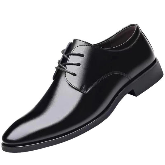 Herren Elegante Leder Schnürschuhe mit rutschfester Sohle und atmungsaktivem Innenfutter EB