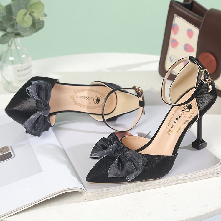 Damen elegante Slingback-Pumps mit modischem Schleifenakzent EB