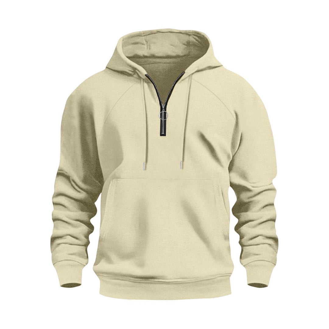 Herren funktionale Kapuzenpullover mit halbem Reißverschluss EB