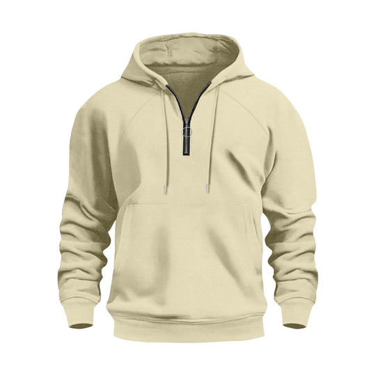 Herren funktionale Kapuzenpullover mit halbem Reißverschluss EB