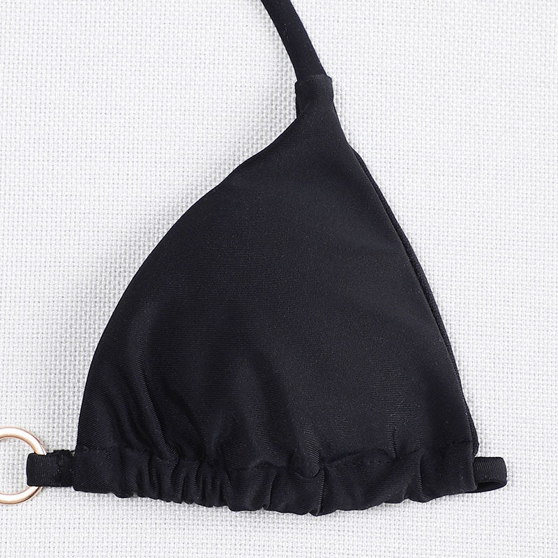 Damen Triangel-Bikini mit charmantem Ringdetail EB
