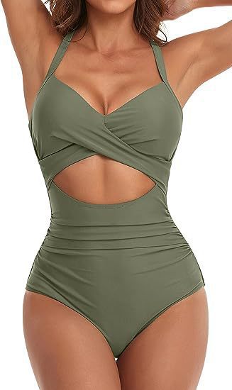 Damen Cut-Out Badeanzug EB