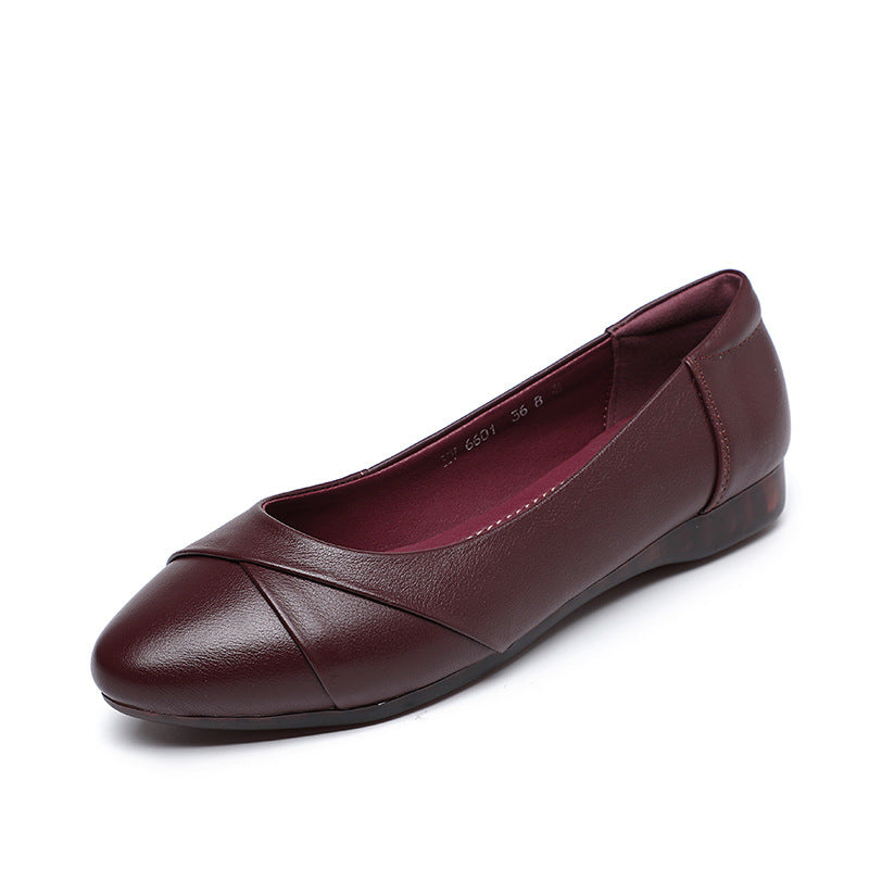 Damen Bequeme Ballerinas mit modischer Querstitching-Detail EB