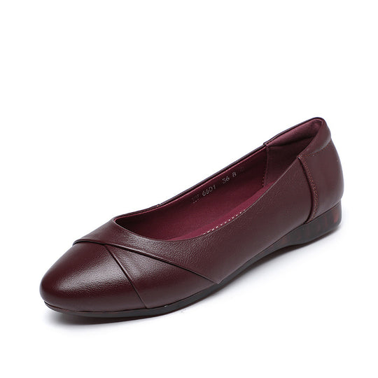 Damen Bequeme Ballerinas mit modischer Querstitching-Detail EB