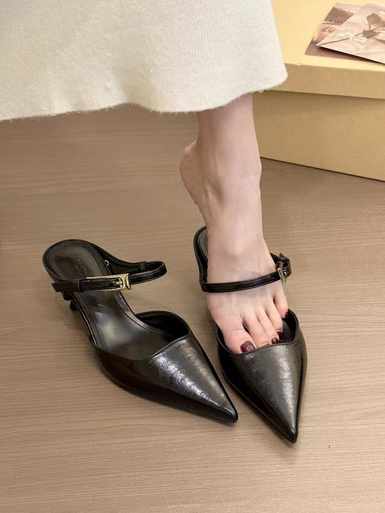 Damen Elegante Slingback-Pumps mit spitzem Zehenbereich und dezentem Riemen EB