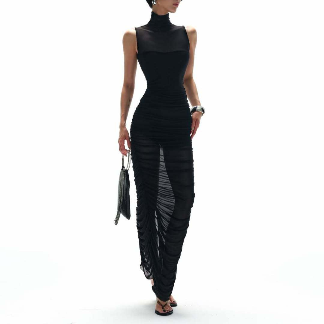 Damen Elegantes Abendkleid mit raffinierten Drapierungsdetails EB