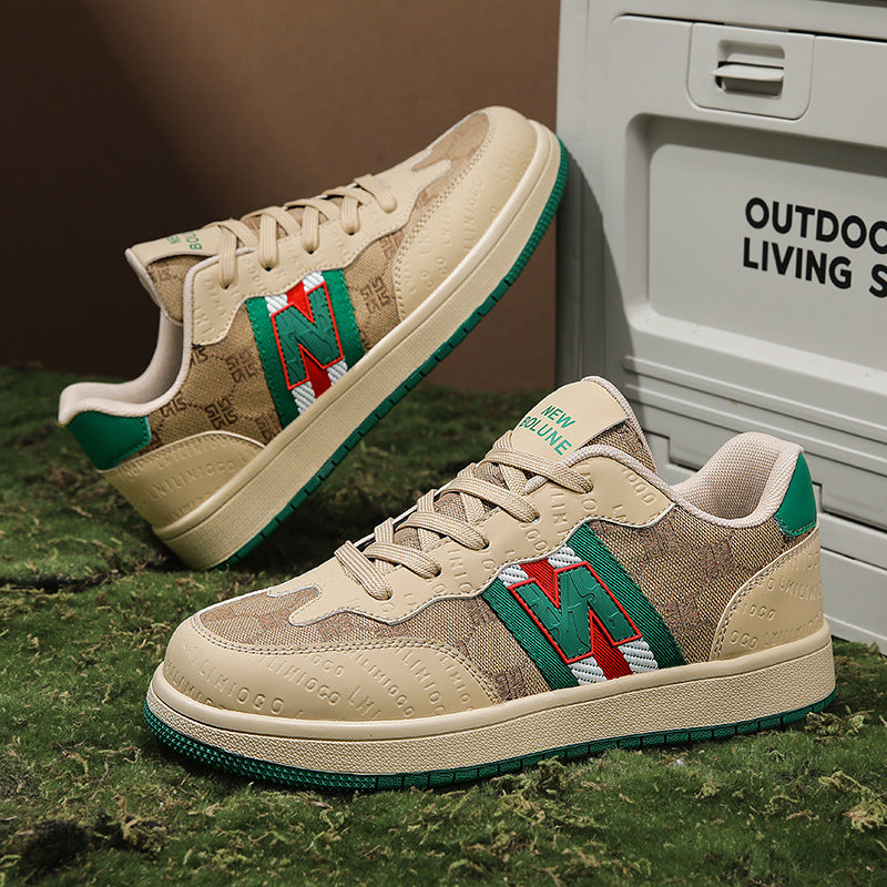 Damen modische Sneakers mit verstärktem Fersenbereich und atmungsaktiver Oberflächenstruktur EB