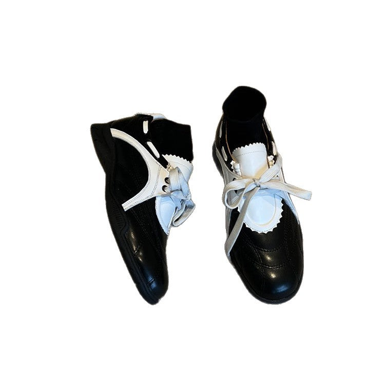 Damen Sneakers mit eleganter Schnürung und modischem Lagenlook EB