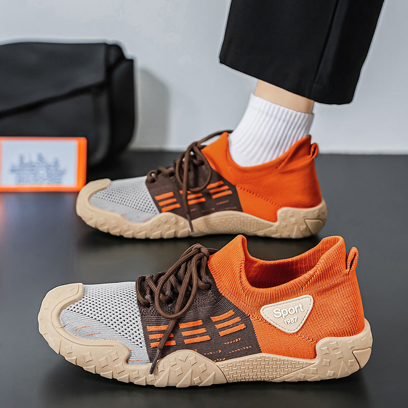 Damen Sportliche Knit Sneakers mit flexiblem Sohlenprofil EB
