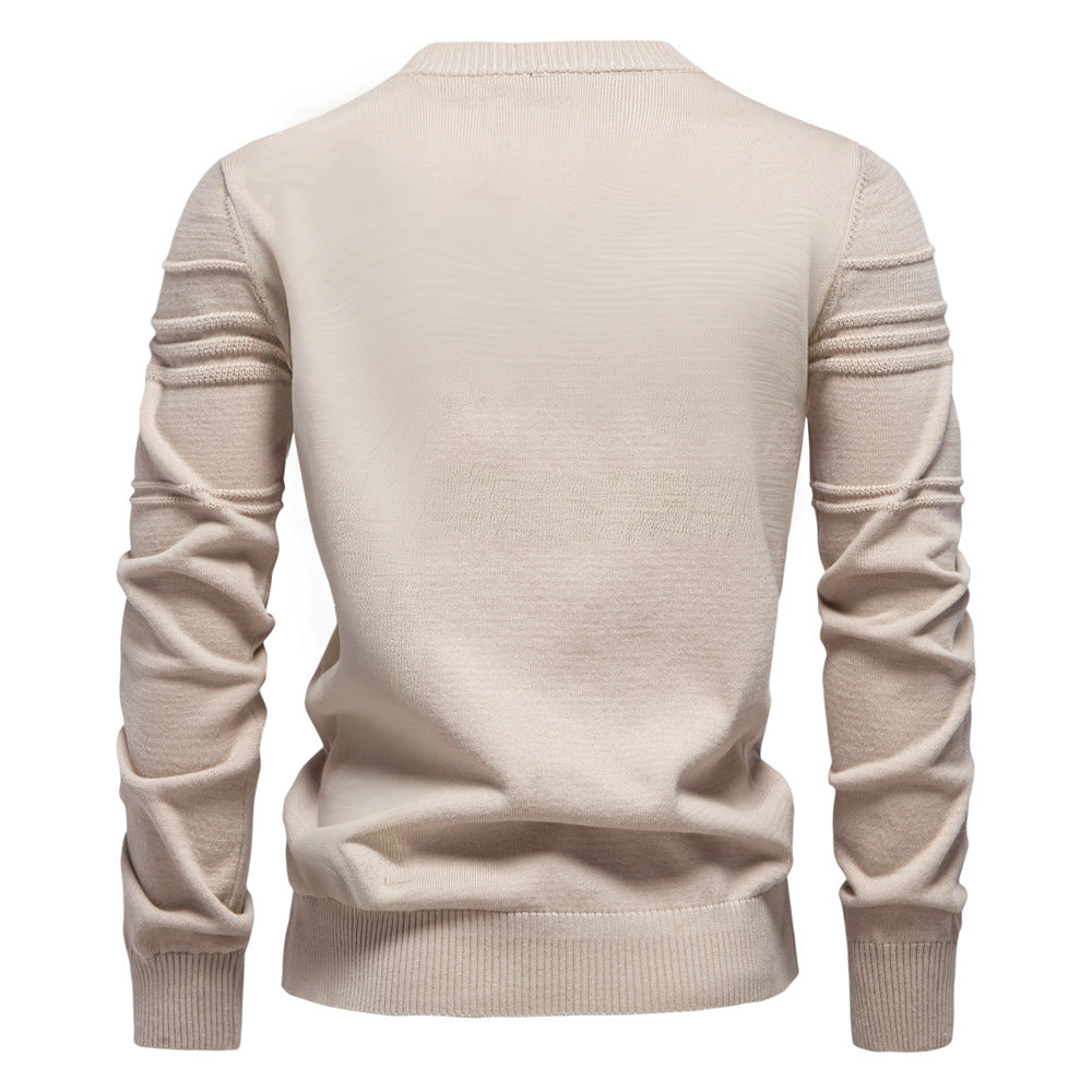 Herren Strickpullover mit modernem Strukturdesign und Komfortpassform EB