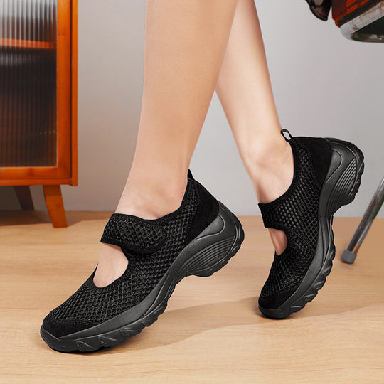 Damen Atmungsaktive Klettverschluss Schuhe EB