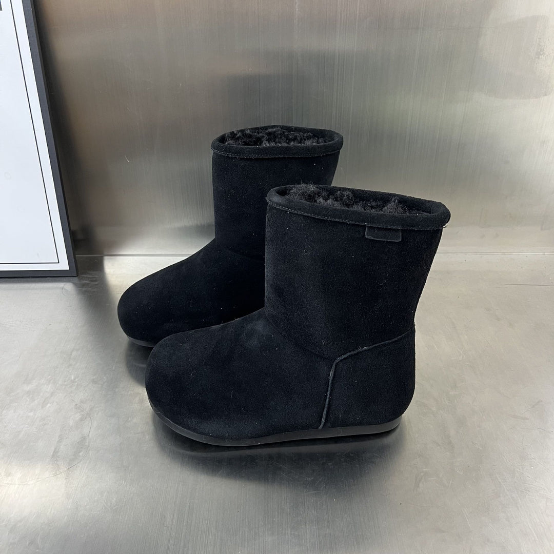 Damen Gemütliche Winterstiefel mit weichem Fleecefutter und rutschfester Sohle EB