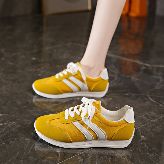 Damen Sportliche Freizeit-Sneaker mit atmungsaktiver Oberflächenstruktur und rutschfester Sohle EB