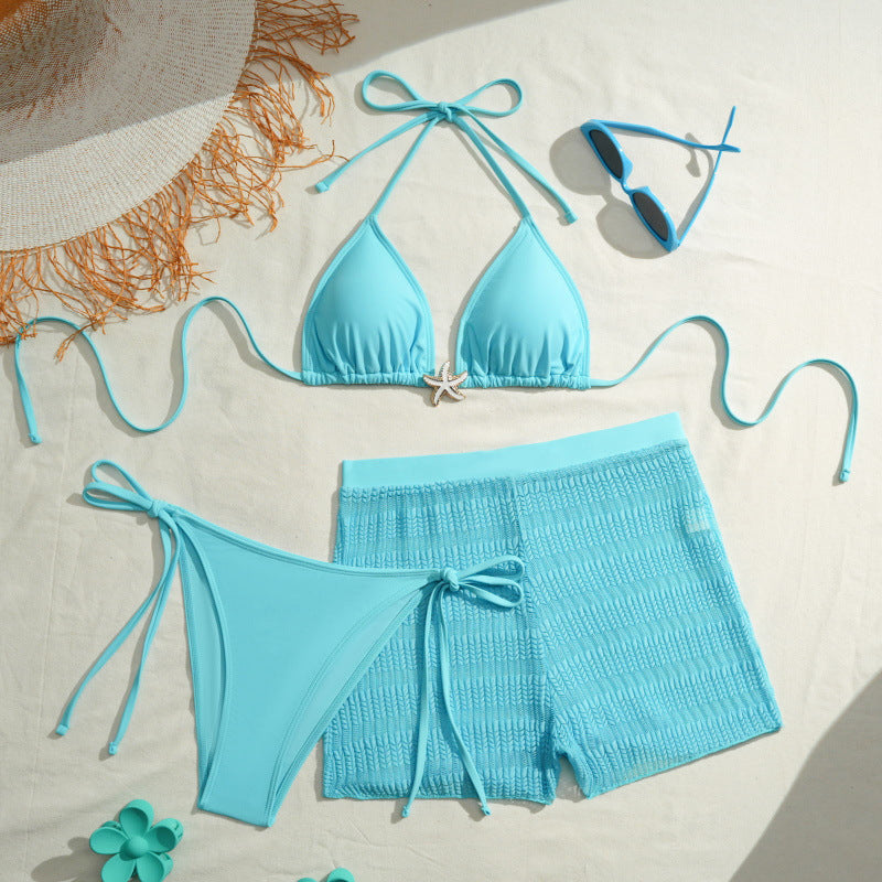 Damen Bikini-Set mit trendigen Raffungen und modischem Höschen EB