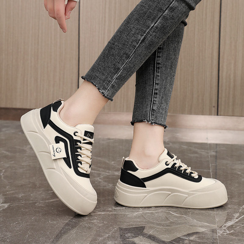 Damen Plateau Sneakers mit ergonomischer Dämpfung und rutschfester Sohle EB