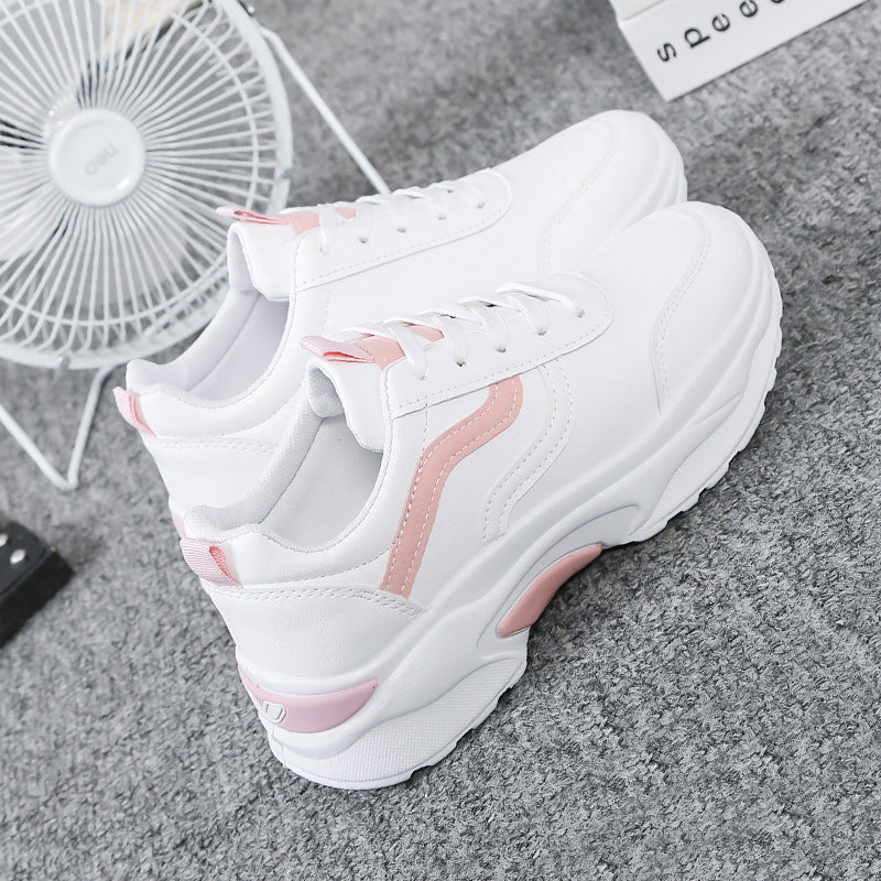 Damen Sportliche Sneakers mit atmungsaktiver Mesh-Oberfläche und gepolsterter Sohle EB