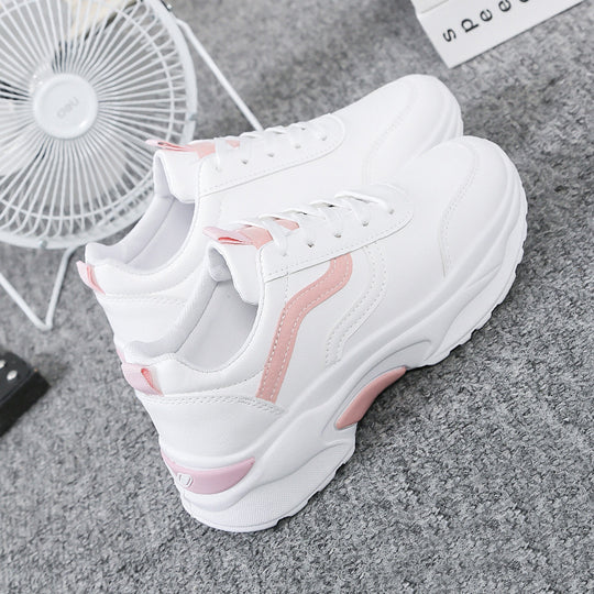 Damen Sportliche Sneakers mit atmungsaktiver Mesh-Oberfläche und gepolsterter Sohle EB