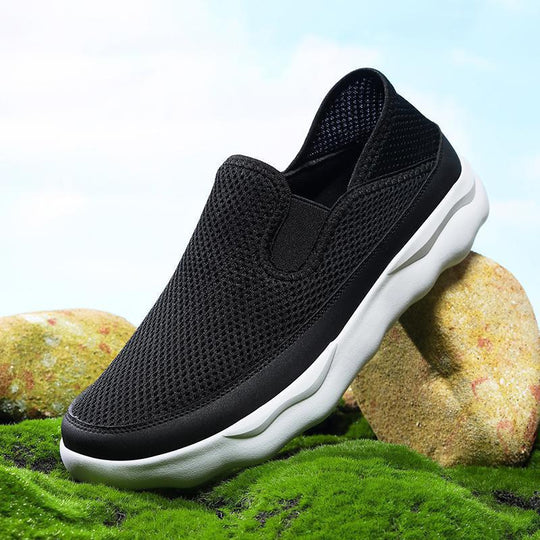 Damen Atmungsaktive Slip-On Freizeitschuhe mit flexiblem Obermaterial EB