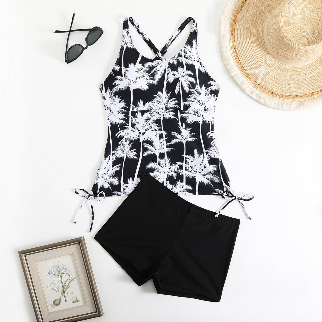 Damen Tankini-Set mit floralem Design und verstellbaren Trägern EB